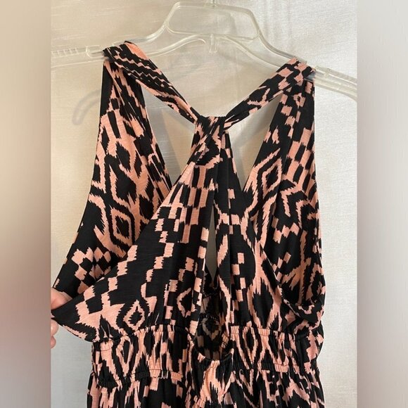 Studio  by Yde Black and Pink Aztec Maxi Dress Ladies M - Picture 9 of 16